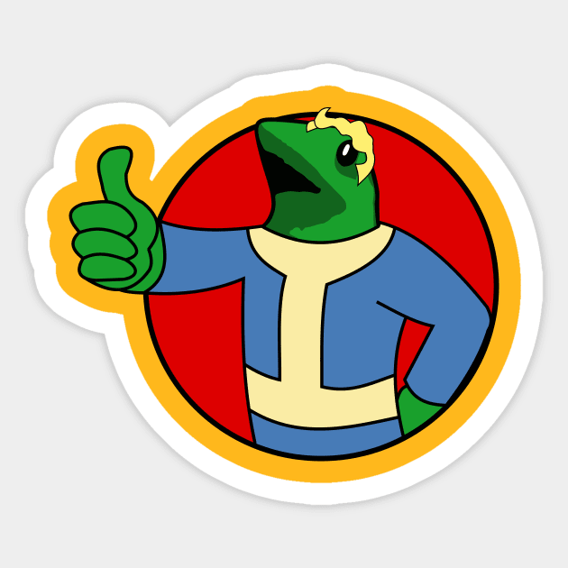 Dat Vault Boi Sticker by Shrenk